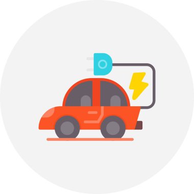 Electric Car Creative Icons Desig