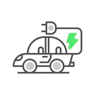  Electric Car Creative Icons Desig