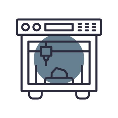 3d Yazdırma Yaratıcı Simgeleri Tasarımı