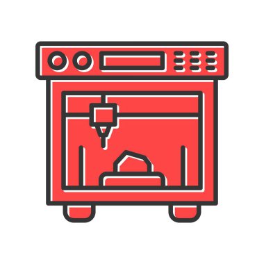 3d Yazdırma Yaratıcı Simgeleri Tasarımı