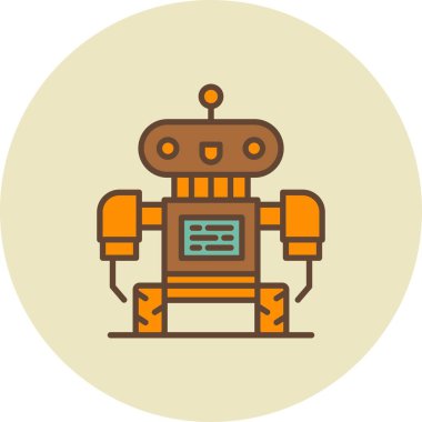  Robot Creative Icons Desig