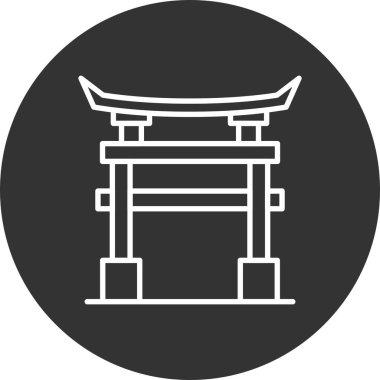  Torii Kapısı Yaratıcı Simgeleri Desig