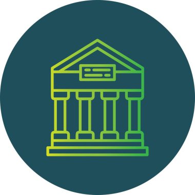  Yunan Tapınağı Yaratıcı Simgeleri Tasarımı