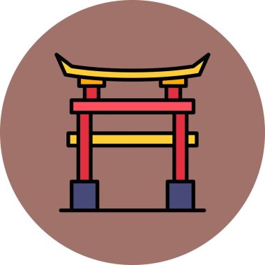  Torii Kapısı Yaratıcı Simgeleri Desig