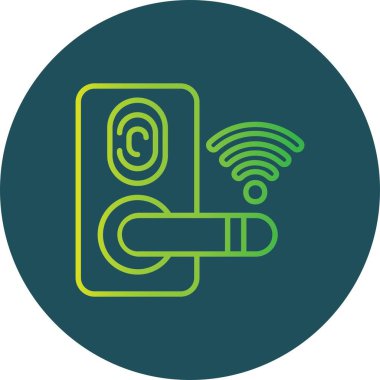  Kapı Kilidi Yaratıcı Simgeler Tasarımı