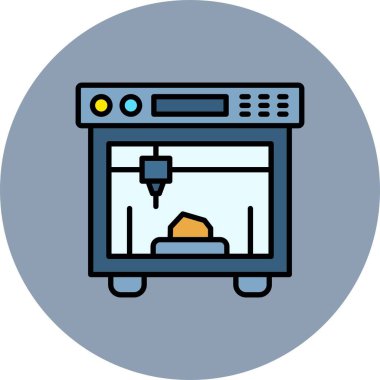 3d Yazdırma Yaratıcı Simgeleri Tasarımı