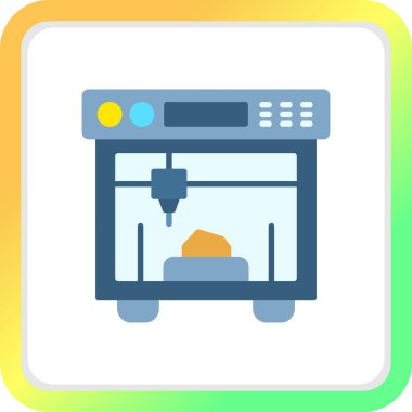 3d Yazdırma Yaratıcı Simgeleri Tasarımı