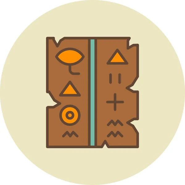Hiéroglyphe Icônes Créatives Desig — Image vectorielle