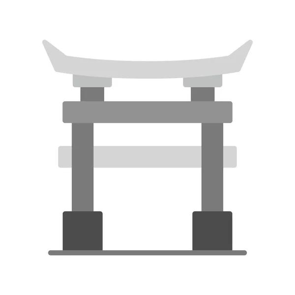 Torii Gate Kreative Ikonen Desig — Stockvektor