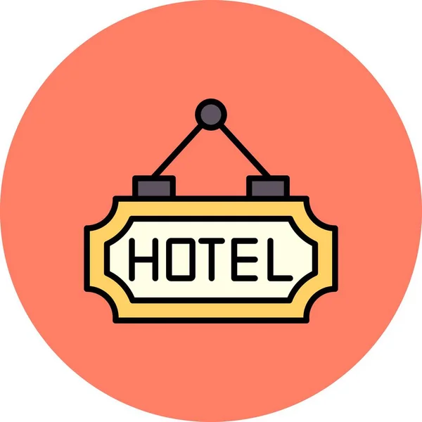 Hotel Ícones Criativos Desig — Vetor de Stock
