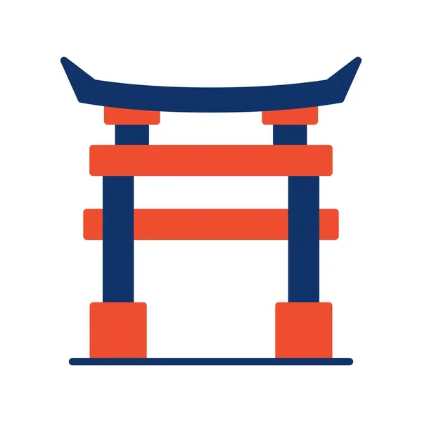 Torii Gate Creative Icons Desig — Stock Vector