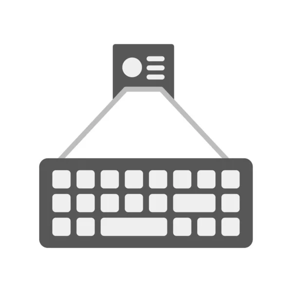 Lazer Klavye Yaratıcı Simgeler Tasarımı — Stok Vektör