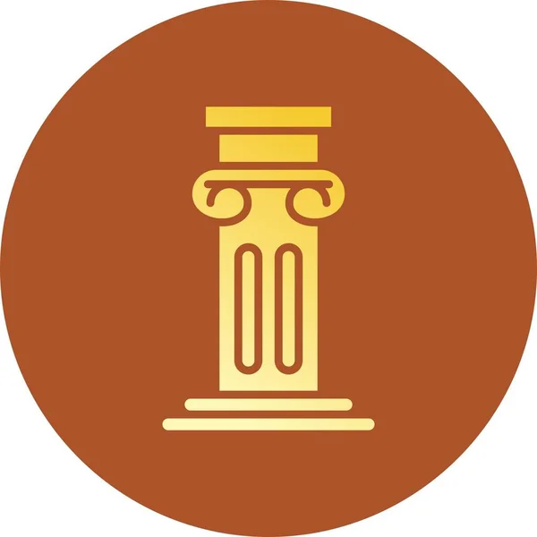 Pillar Creative Icons Desig — Stock Vector