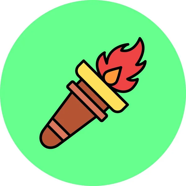 Torch Creative Icons Desig —  Vetores de Stock