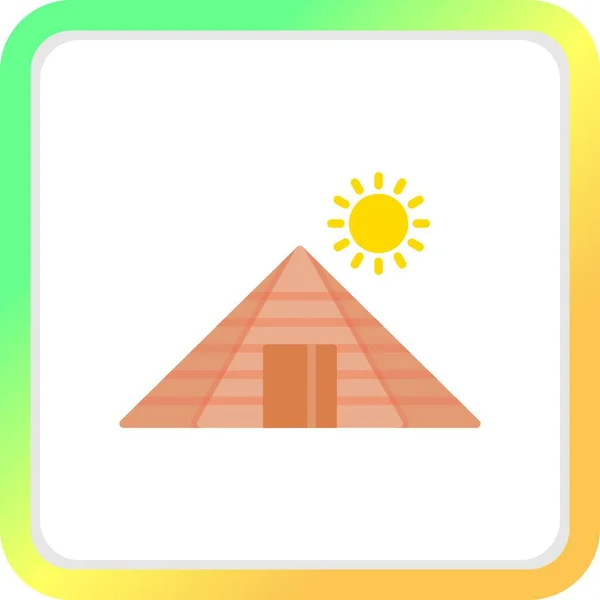 Piramide Icone Creative Desig — Vettoriale Stock