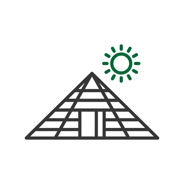 Piramide Icone Creative Desig — Vettoriale Stock
