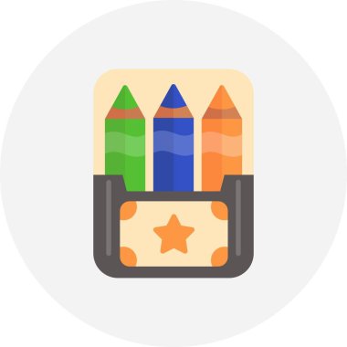  Crayons Creative Icons Desig