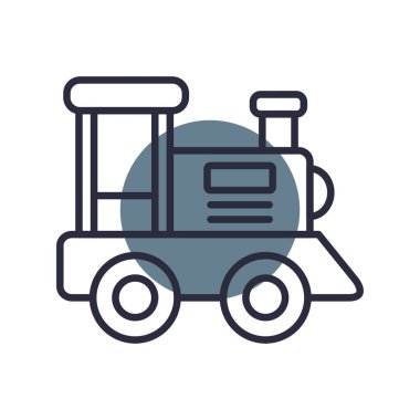 Oyuncak Treni Yaratıcı Simgeler Tasarımı