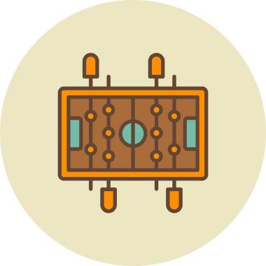 Masa Futbolu Yaratıcı Simgeleri Tasarımı