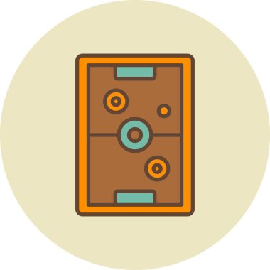 Hava Hokeyi Yaratıcı Simgeler Tasarımı