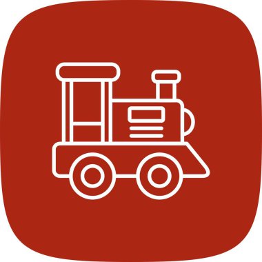 Oyuncak Treni Yaratıcı Simgeler Tasarımı