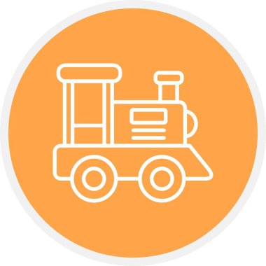 Oyuncak Treni Yaratıcı Simgeler Tasarımı