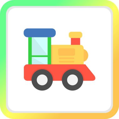 Oyuncak Treni Yaratıcı Simgeler Tasarımı