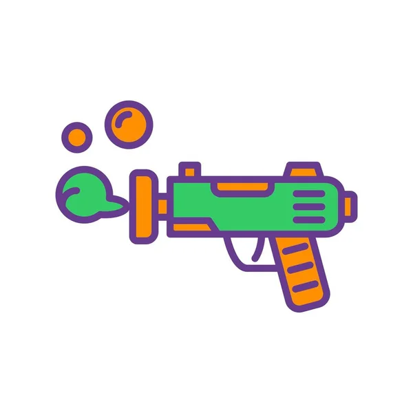 Іграшковий Пістолет Креативні Іконки Демонструвати — стоковий вектор