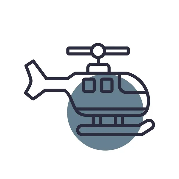 Helikopter Kreativa Ikoner Desig — Stock vektor