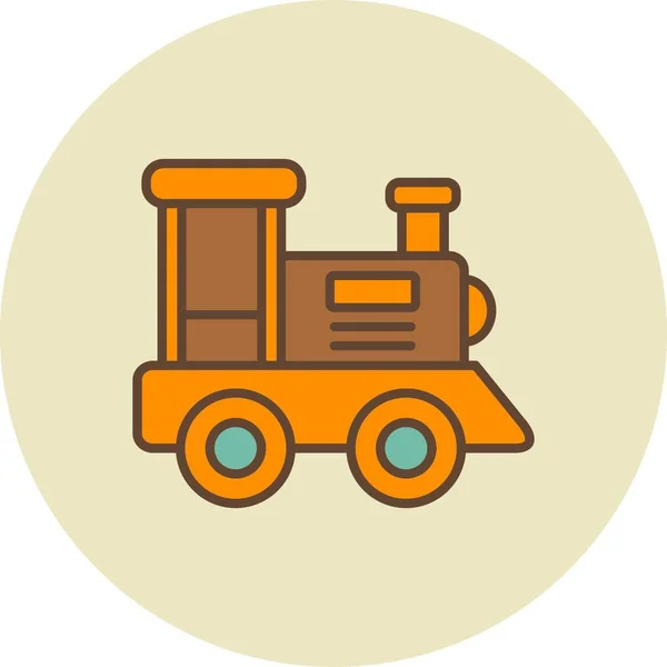 Toy Train Creative Icons Desig — Stockový vektor