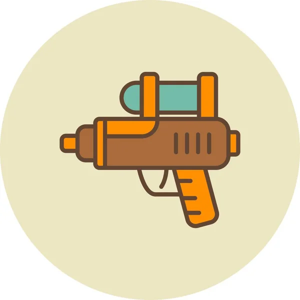 Pistola Agua Iconos Creativos Desig — Vector de stock