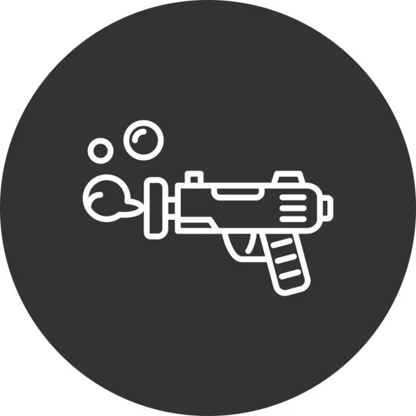 Pistola Giocattolo Icone Creative Desig — Vettoriale Stock