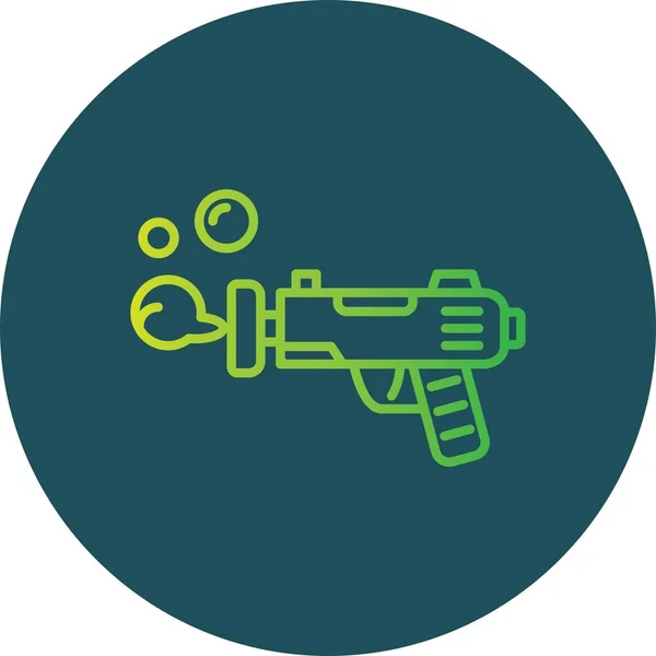 Zabawka Pistolet Kreatywne Ikony Desig — Wektor stockowy