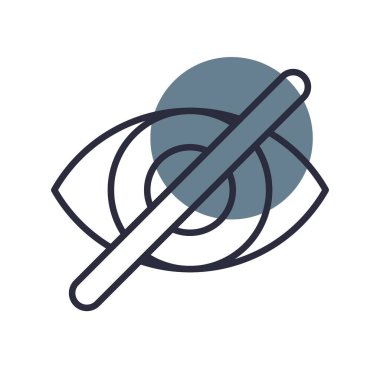 Gözleri Kapat Yaratıcı Simgeler Tasarımı