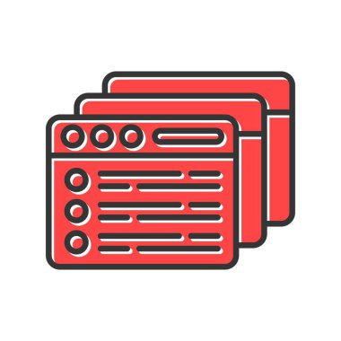 Sekmeler Yaratıcı Simgeler Tasarımı