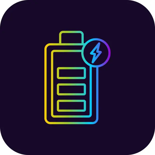 Chargement Batterie Icônes Créatives Desig — Image vectorielle