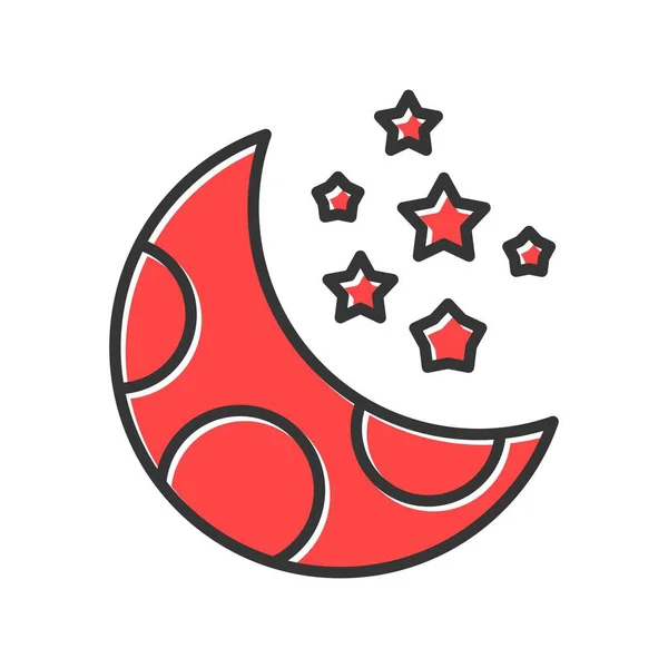 Moon Creative Icons Desig — Stockový vektor