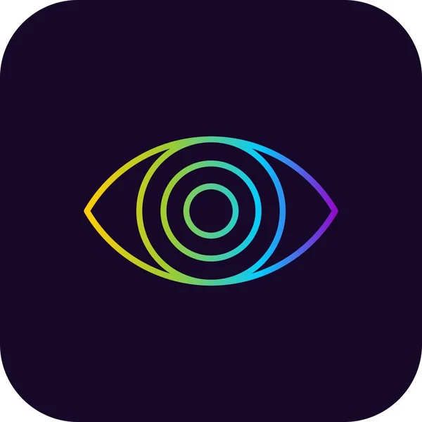 Eye Creative Icons Tervezése Stock Vektor