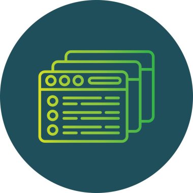 Sekmeler Yaratıcı Simgeler Tasarımı