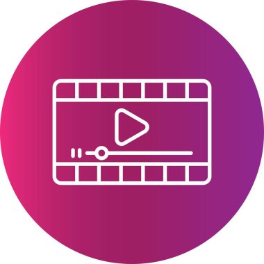 Video Oynatıcı Yaratıcı Simgeler Tasarımı