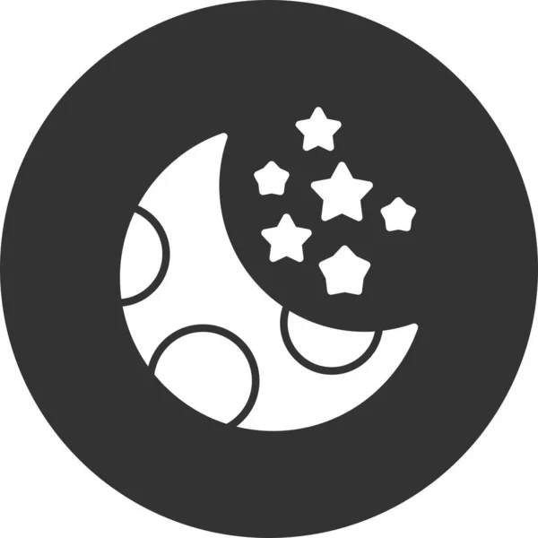 Moon Creative Icons Desig — Vector de stock