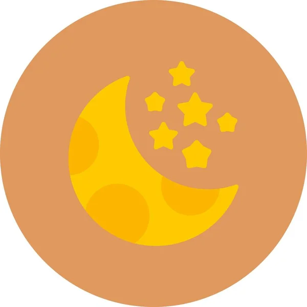 Moon Creative Icons Desig — Stock Vector