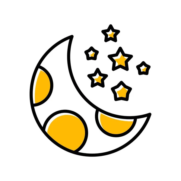 Moon Creative Icons Desig — Vetor de Stock