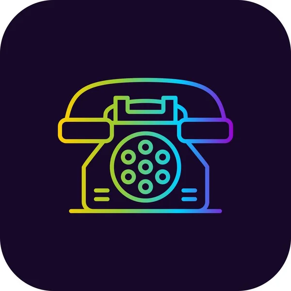 Telefon Kreative Ikonen Desig — Stockvektor