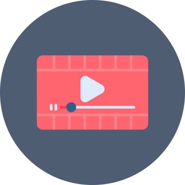 Video Oynatıcı Yaratıcı Simgeler Tasarımı