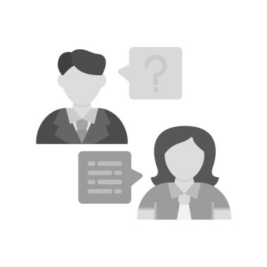  İş Görüşmesi Yaratıcı Simgeler Tasarımı