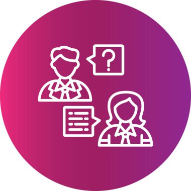  İş Görüşmesi Yaratıcı Simgeler Tasarımı