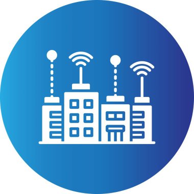 Akıllı Şehir Yaratıcı Simgeleri Tasarımı