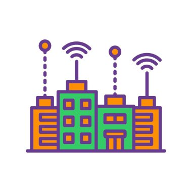 Akıllı Şehir Yaratıcı Simgeleri Tasarımı