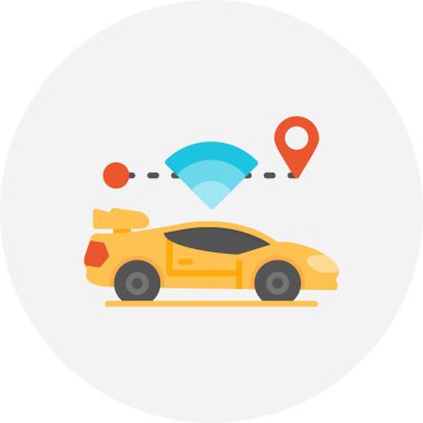 Otomatik Sürücü Yaratıcı Simgeler Tasarımı